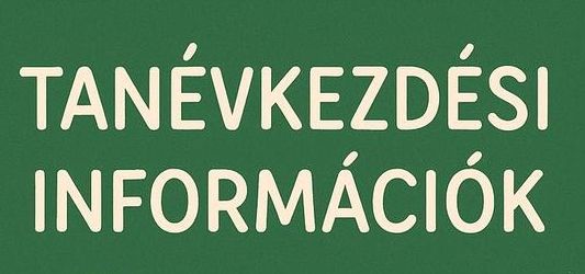 tanevkezdesi informaciok
